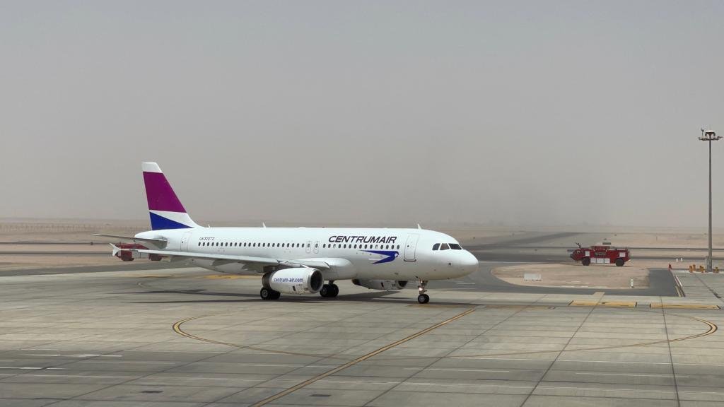 مطار الغردقة الدولي يستقبل أولى الرحلات من مطار طنقشد بأوزبكستان