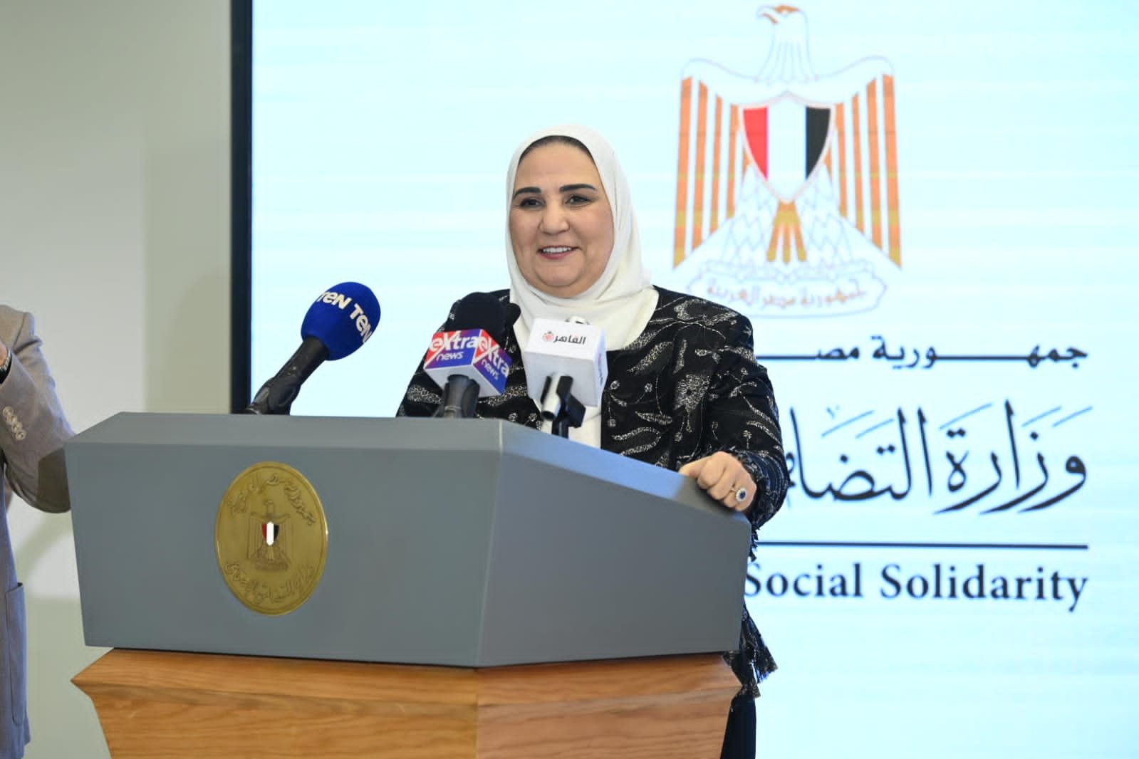 وزيرة التضامن تدشن المبادرة المصرية لمحو أمية لغة الإشارة