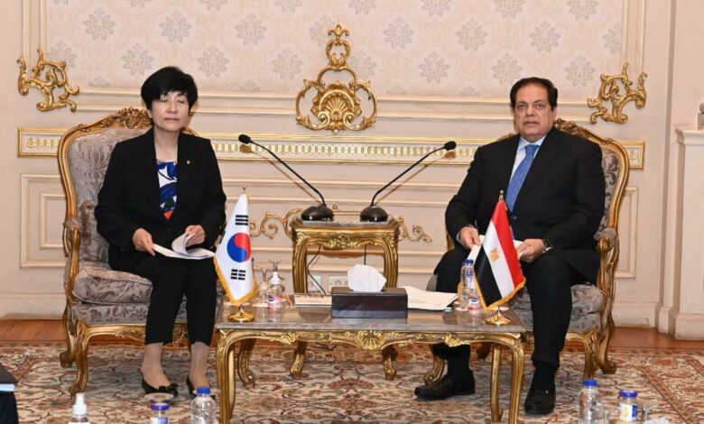 محمد أبو العينين يلتقي نائبة رئيس الجمعية الوطنية بكوريا الجنوبية